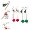 COLLBATH Elegant Christmas Tree Earrings Tassel Earring for Women Party