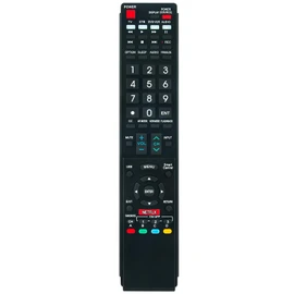 Replacement Remote Control Applicable for Sharp Aquos TV LC-50LE650U LC-80LE857U LC-80LE650U LC-70LE650U LC-60LE650U LC-80C6500U LC-70C6500U LC-60LE757U LC-80LE757U LC-60C6500U LC-70LE857U LC-70LE755U