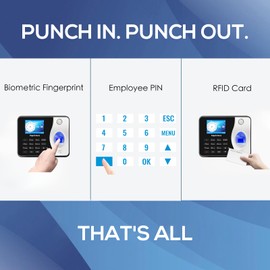 HapAttend RFID Cards for Time Clock H1 H2 H3-125KHz RFID Proximity Employee Thick Badges Cards for NGTeco Time Clock TC1 MB1 MB2 (10 Pack)