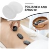 ORFOFE 2pcs White Marble Massage Stones Guasha Tool Face Hot