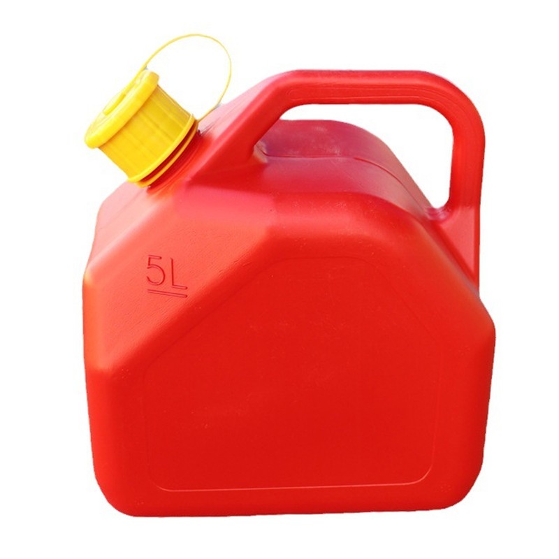 Gas Can 5L 1.3 Gallon ABS Leakage Free Red Portable
