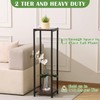 Extra Tall Plant Stand Indoor,40 Inch Plant Stands,2 Tier Metal