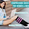Copper Compression Socks for Women & Men (6 pairs) -
