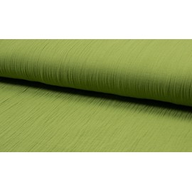 Bambino Double Gauze Muslin Fabric Material Green, 1Mtr - 140cm x 100cm