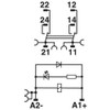 PHOENIX CONTACT RIF-1-RPT-LDP-24DC/2X21/FG Preassembled Relay Module with Relay Base, Safety