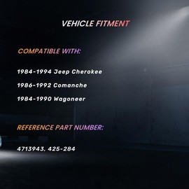 MDRIVEASY Lower Steering Shaft with U Joint Fit For 1984-1994 Jeep Cherokee, Fit For 1986-1992 Comanche, Fit For 1984-1990 Wagoneer, Replacement# 4713943 425-284