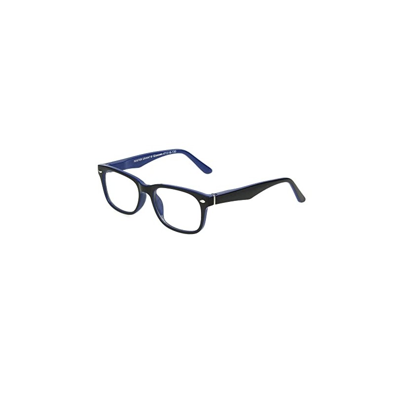 Foster Grant Billy Blue Light Glasses for Kids, Black/Blue