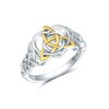ONEFINITY Celtic Knot Ring, 925 Sterling Silver Celtic Knot Fashion