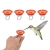 Tgoon Humming Bird Feeder, Hummingbird Finger Feeder Portable 4PCS Bright