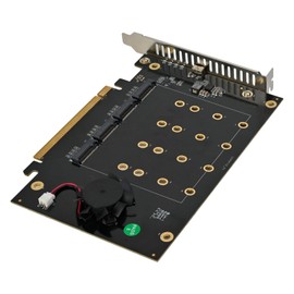 SilverStone Technology ECM40 PCIe 4.0 x16 to 4 x M.2 NVMe SSD Adapter Card, SST-ECM40