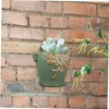 SUPVOX Ceramics Green Hanging Planters for Wall Wall Flower Pot