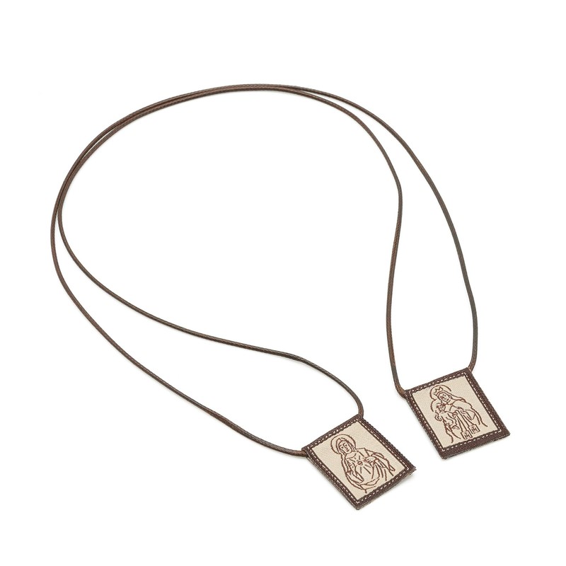 Intercession Mt Carmel Wool Scapular (Small)