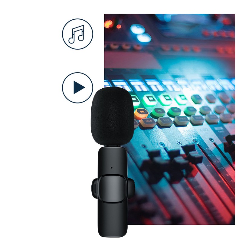Wireless Lavalier Microphone Professional Plug and Play Noise Reduction Mini
