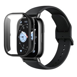 For Redmi Watch 5 Lite Special Case, HVUYAL, Integrated Tempered Glass Protective Cover, Full Protection, Tempered Glass Screen, 9H Protective Film + PC Cover, Easy Installation, Shock Resistant, High