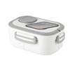 SDFNBRA Bento Lunch Box with Tableware, 1200ML Lunch Box-Double Layered