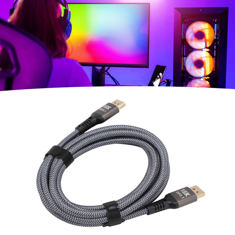 9.8ft Displayport Extension Cable Displayport 2.1 Cable 16K At 30Hz