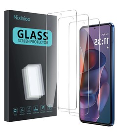 Nixinioo 3 Pack Tempered Glass Screen Protector for Motorola Moto G Stylus 5G 2025, Anti-Fingerprint, 9H Hardness, Scratch Resistant, Easy to install, Bubble Free