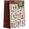 Jillson Roberts 4-Count Gift Bag & Tissue Paper, Traditional Nutcracker