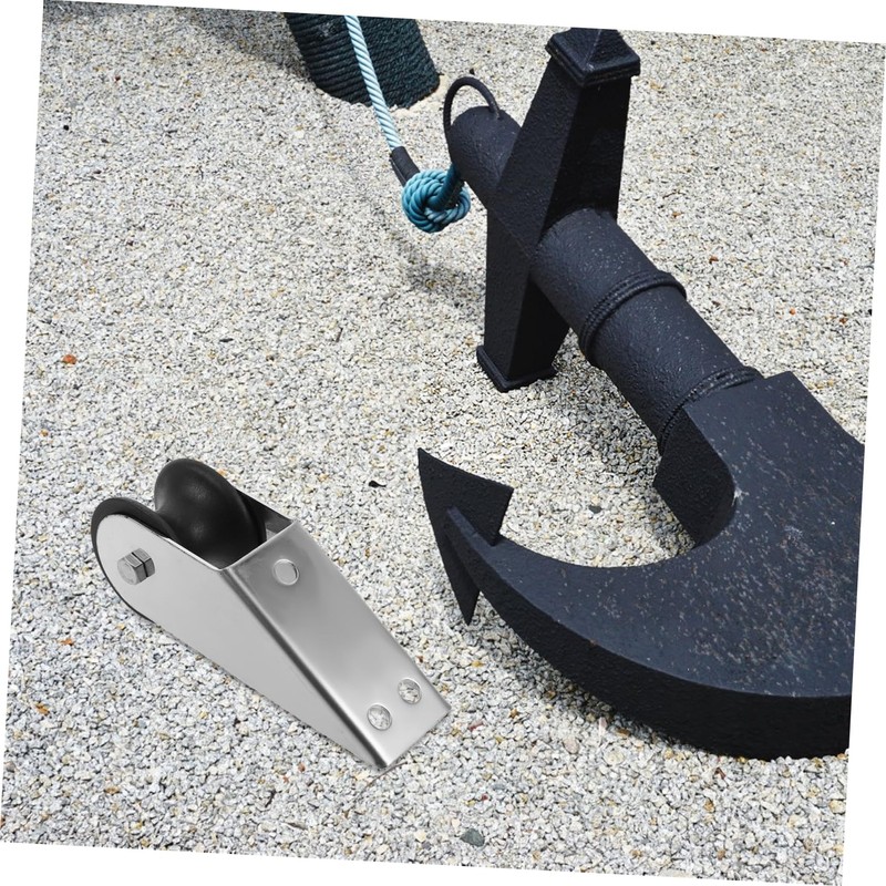 BESPORTBLE Boat Trailer Front Roller Stainless Steel Anchor Bracket Rope