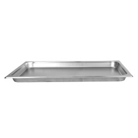 FSE Steam Table Pan Set, Full Size, 1-1/4" Deep, Anti-Jam, 24 Gauge, 18/8 Stainless Steel, NSF, Dishwasher Safe, (Set of 6)