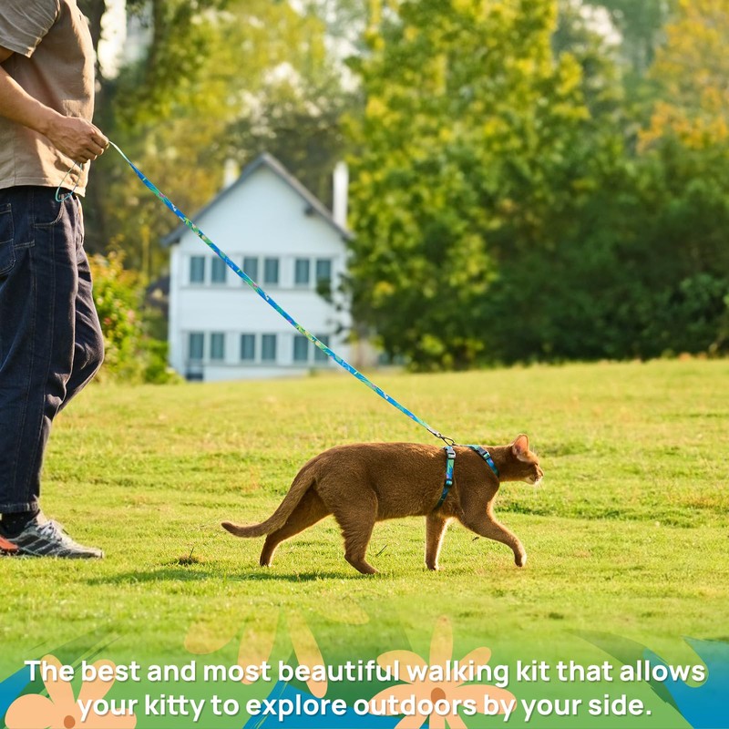 Cat Harness and Leash Set - Escape Proof Adjustable Cat