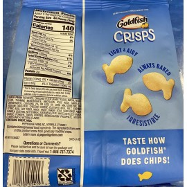 Pepperidge Farm Goldfish Light & Airy Baked Crisps SALT & VINEGAR 6.25 oz Bag