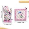 Maison d' Hermine Oven Mitt & Pot Holder 100% Cotton