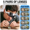 COYLAPY Magnifying Glasses for Close Work, Jewelers Magnifying Glass with