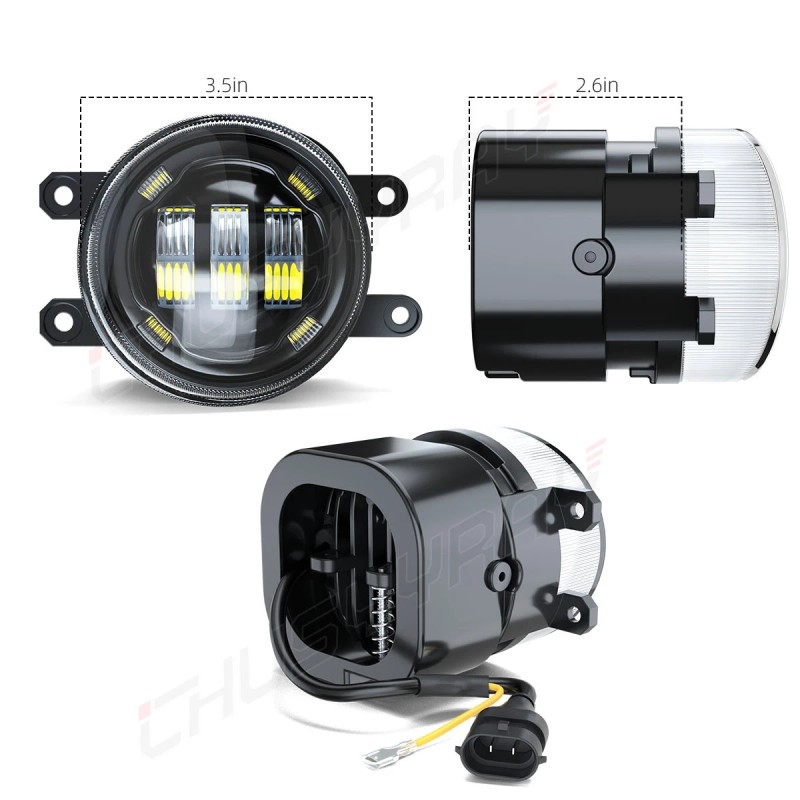 CHUSYYRAY Fit Toyota Highlander 2014-2020 Front Bumper LED Fog Lights