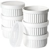 LE TAUCI Ramekins with Lids, 4 OZ Ramekins Oven Safe,
