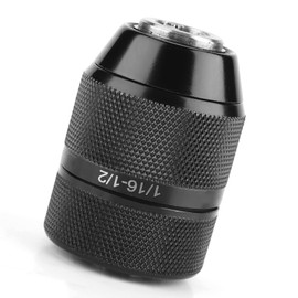 13mm Metal Universal Replacement 1/2 Mount Self Locking Keyless Drill Chuck - 3/8" Thread Applicable to AC Electric Drills