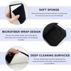 BWBWND 2PCS Car Interior Scrubbing Sponges, 5.9"x3.5" Auto Detailing Sponge