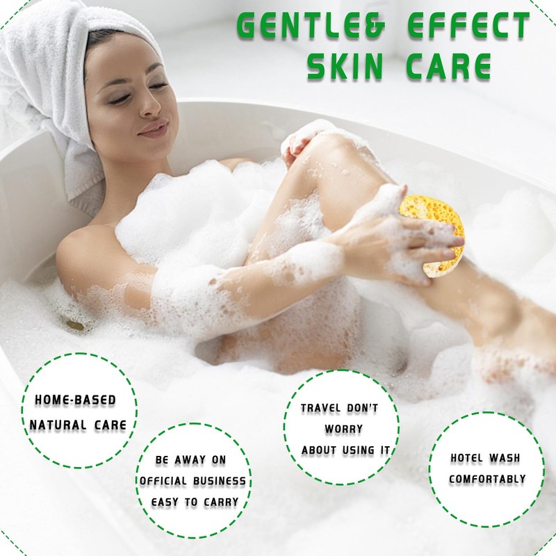 2 Pack Large Soft Honeycomb Bath Sponges – Body Scrubber