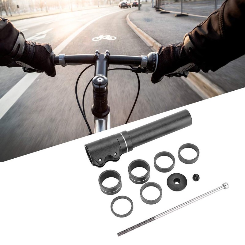 Alomejor Bicycle Stem Extender Bicycle Handlebar Riser Bicycle Fork Stem