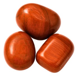 Amazing Gemstone Red Jasper Crystal Tumbled Stones Polished Rocks - Natural Gem Stones for Healing - DIY Crystals for Protection (1 Piece)