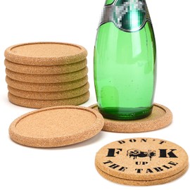 Dulce Cocina Cork Coasters Set of 10 - Save Your Furniture Surface from Stains and Moisture