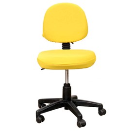 Topiky 2 Pcs Universal Computer Office Chair Backrest Cover, Universal Swivel Office Desk Task Chair Cover, Removable Washable Rotating Armchair Protective Cover (Yellow)