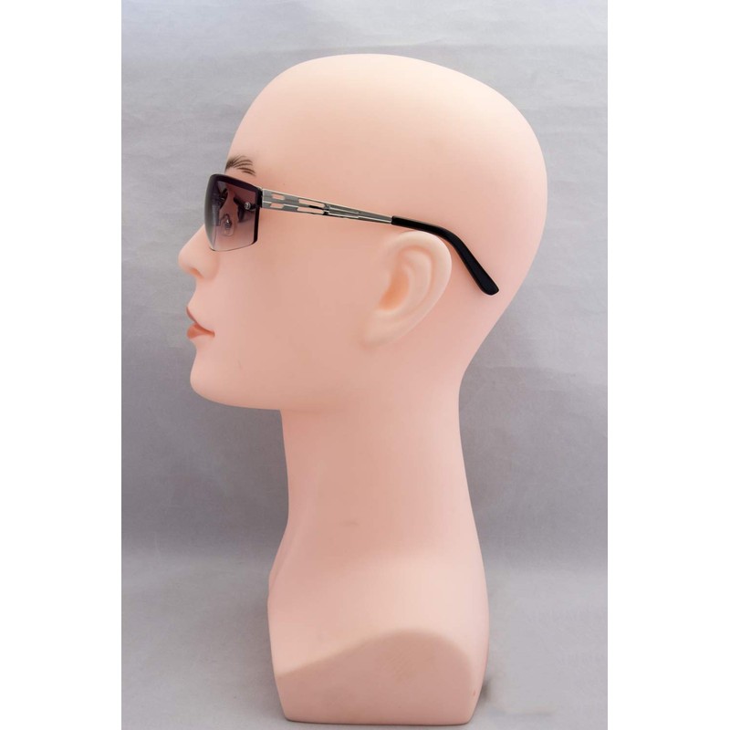 Mukojima PY1219-1 MYS Sunglasses, Square Type, Smoke x Silver, Gradient