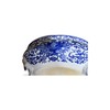 Generic 9.5"" Diameter Oriental Lotus & Vine Design Blue &