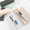 Plain Translucent Square Hard Pencil Case Pencil Case 5ea
