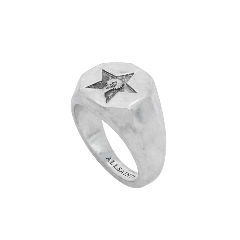 AllSaints Men's Star Signet Ring