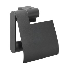 Tiger Nomad Toilet Roll Holder, Stainless Steel, Black, 12.5 x 13.4 x 5.6 cm
