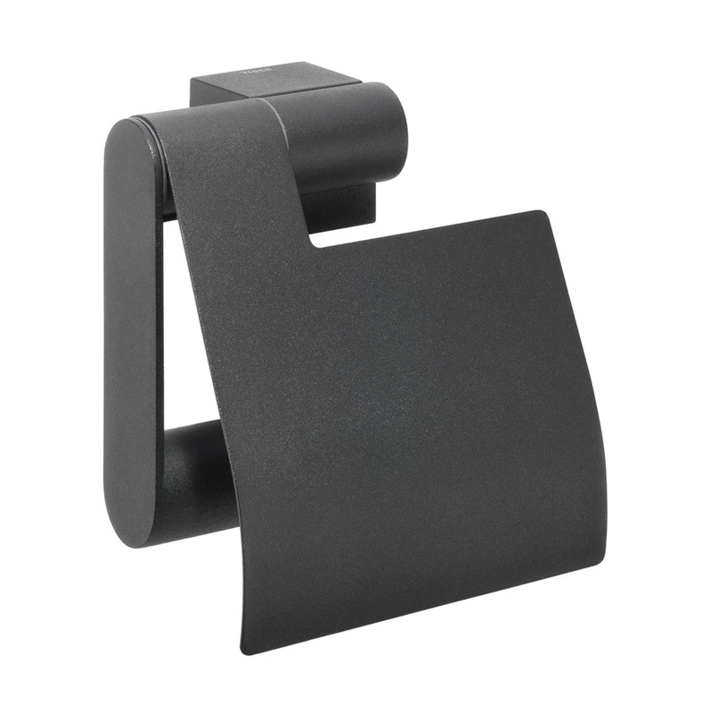 Tiger Nomad Toilet Roll Holder, Stainless Steel, Black, 12.5 x