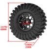 RCYouHott RC 1.3 Beadlock Wheel Tires Set (4PCS) for 1/24