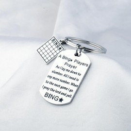 MYOSPARK Bingo Keychain - Bingo Lover Gift for Players