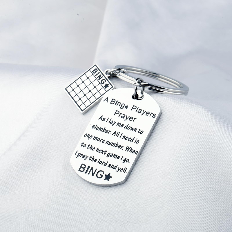 MYOSPARK Bingo Keychain - Bingo Lover Gift for Players