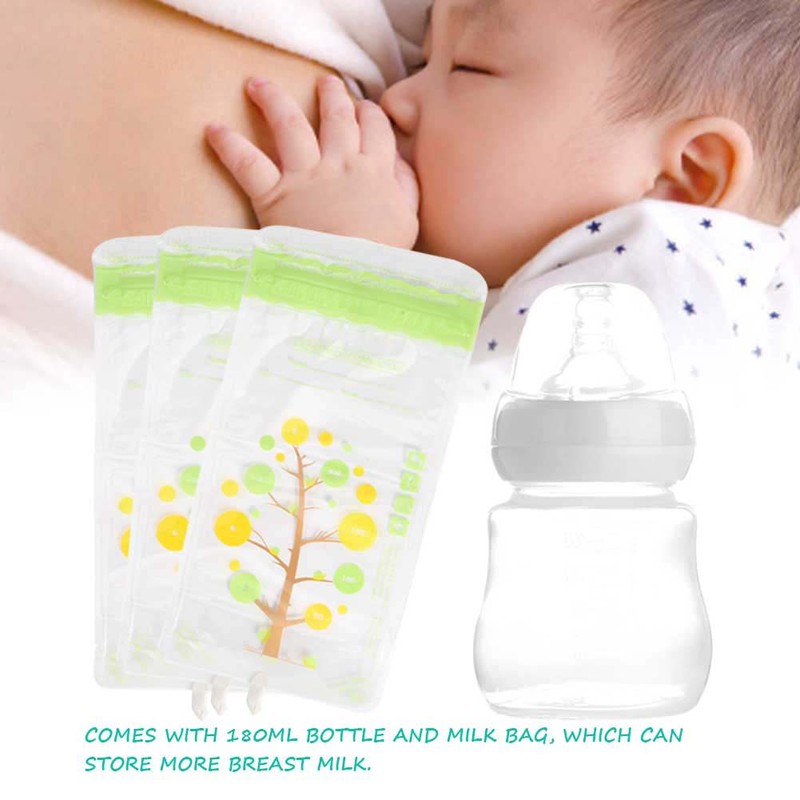 Manual Suction Breast Pump Adjustable Painless Baby Infant Feeding Milk