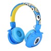YLFASHION Kids Bluetooth Headphone Cartoon Foldable Adjustable Wireless Headset with