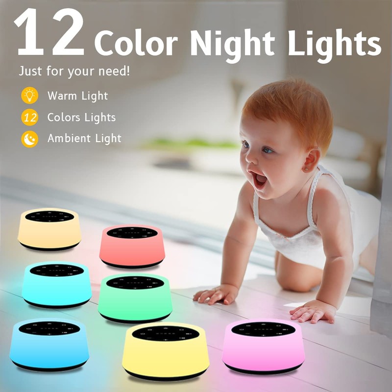 ColorsNoise Sound Machine and White Noise Machine with 30 Soothing