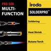 IRODA SolderPro Original 50K Butane Soldering Iron Kit 4-in-1 Cordless